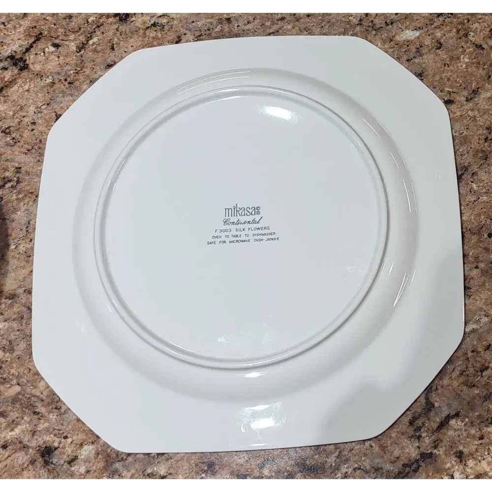 Vintage Mikasa Continental Silk Flowers Chop Plate 12